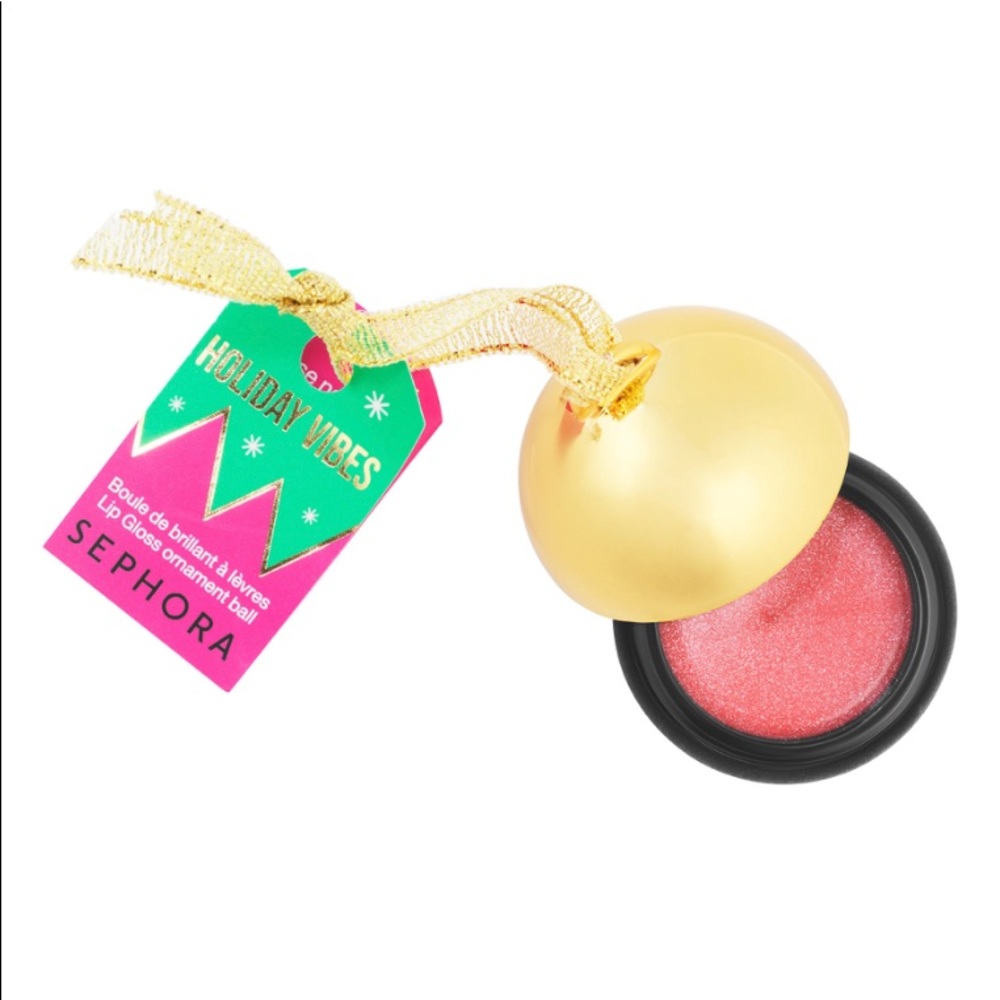 COPY - 2/13$ SEPHORA COLLECTION Holiday Vibes Lip Gloss Ornament Limited Edition